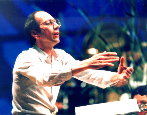 On rehearsal of opera FIRST LOVE (1997). Photo by A.Chumichev